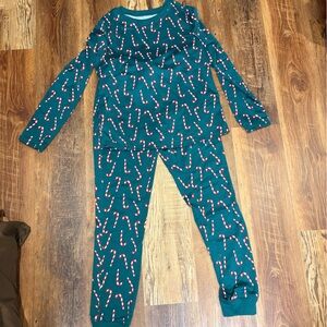 NEW Festive Candy Cane Pajama Set